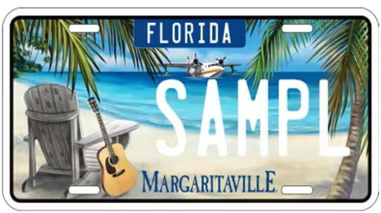 Margaritaville license plate