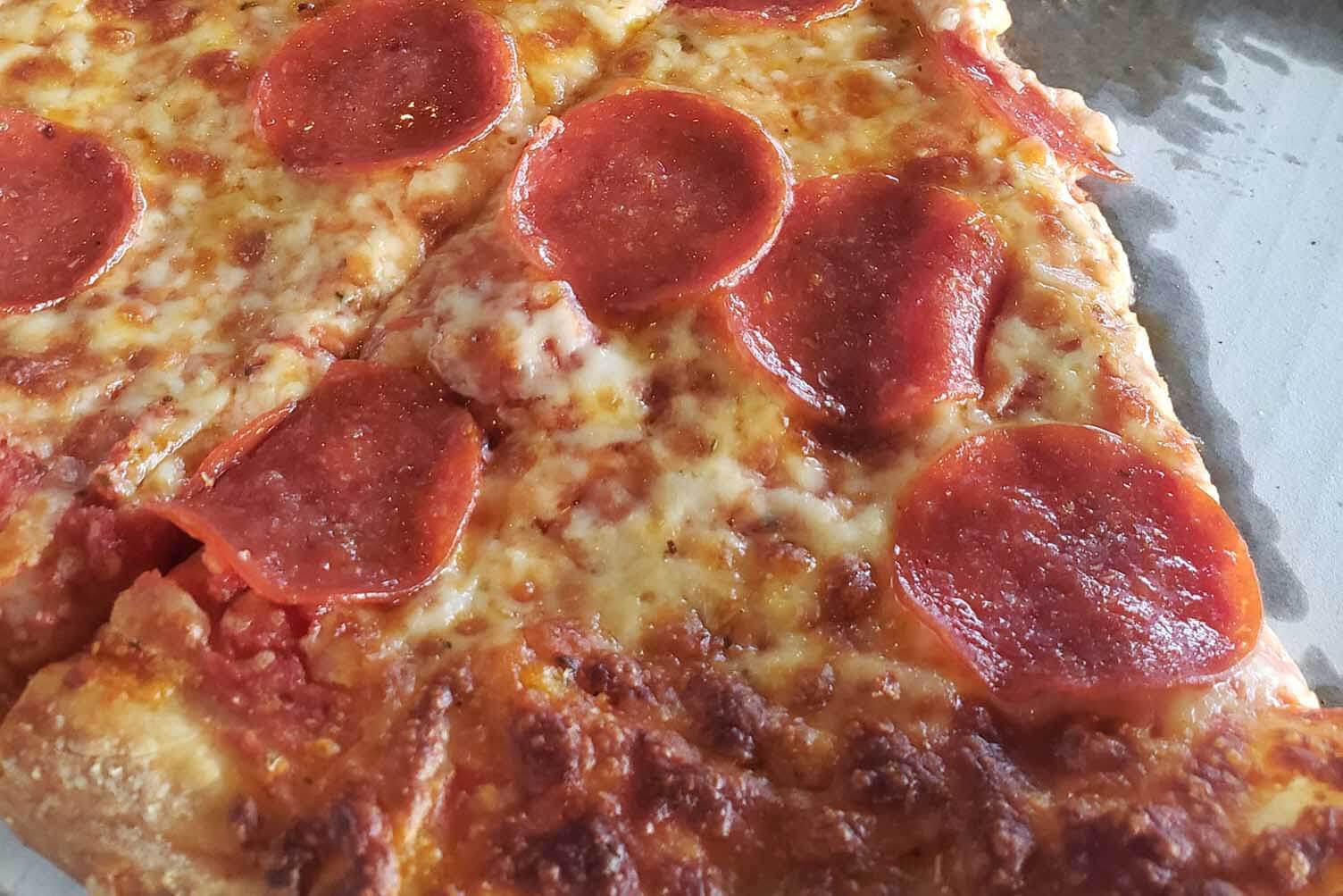 Pepperoni pizza at Nicks Slice Of Brooklyn Pizzeria and Bar