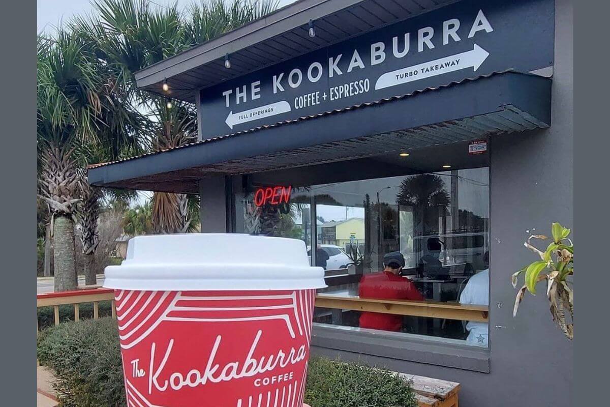 The Kookaburra Coffee's Honey Badger latte in St. Augustine