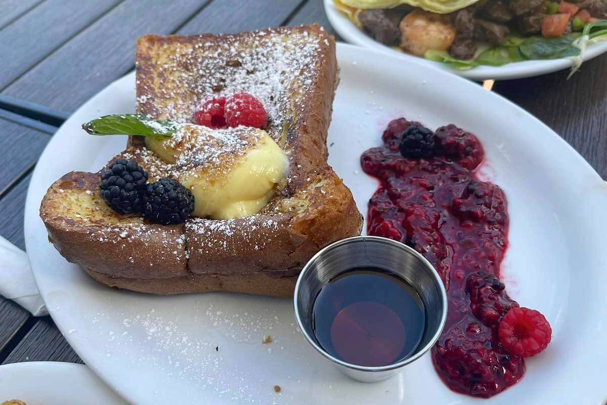 French toast at Bistro Cafe
