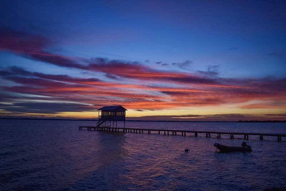 Early dawn at the pier in Titusville. 