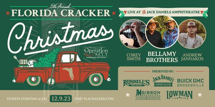 Florida Cracker Christmas promotional flyer. 