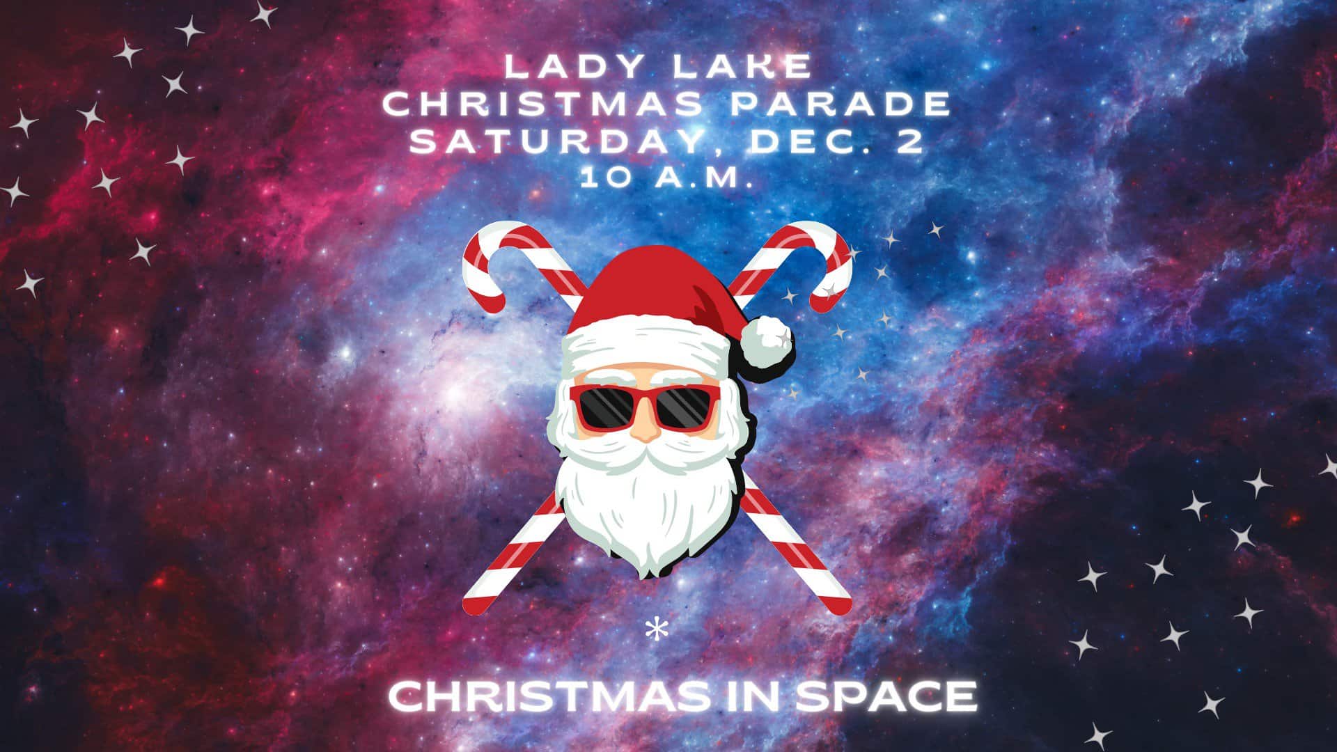 Lady Lake Christmas Parade promotional flyer. 
