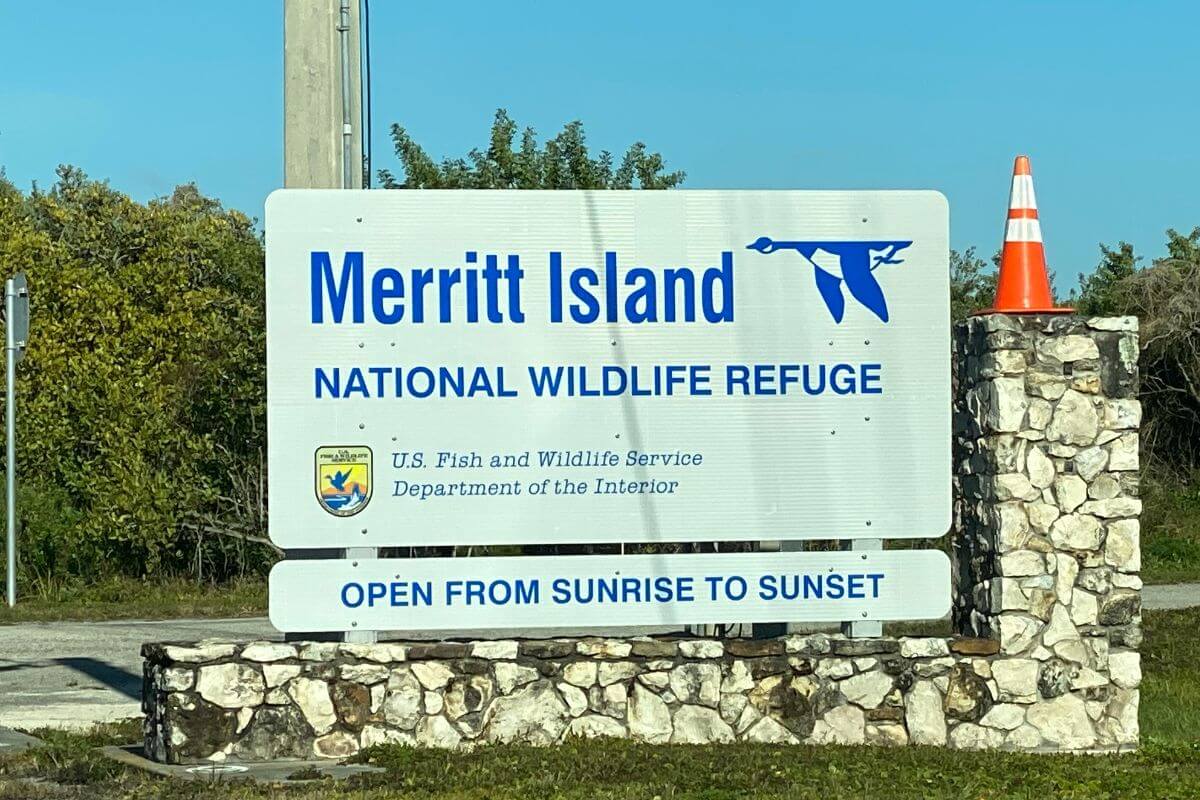 Merritt Island National Wildlife Refuge sign