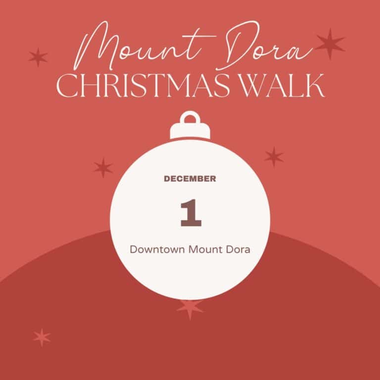 Mount Dora Christmas Walk Event Flyer