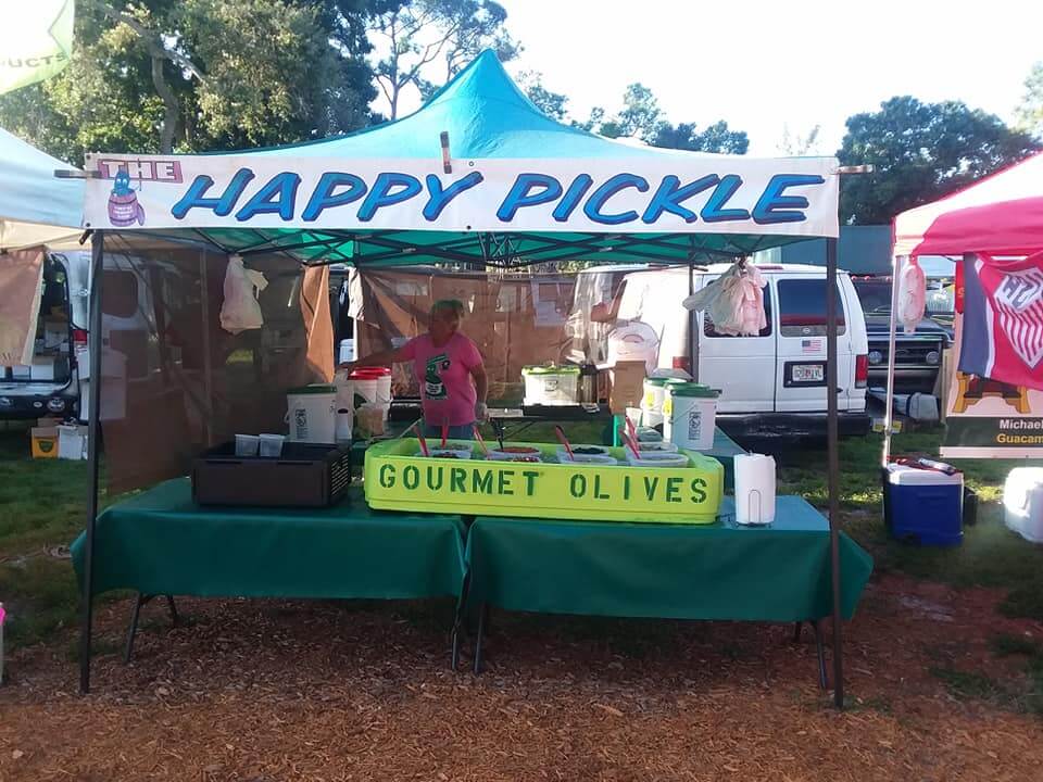 Happy Pickle Booth at an event. 