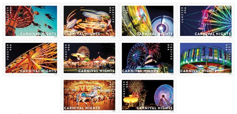 Carnival Nights 2024 postage stamps