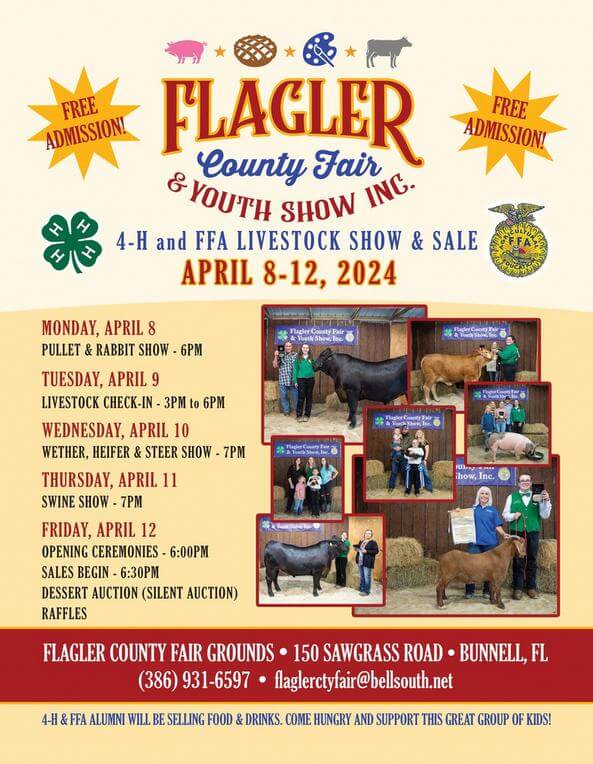 Flagler county fair promotional flyer