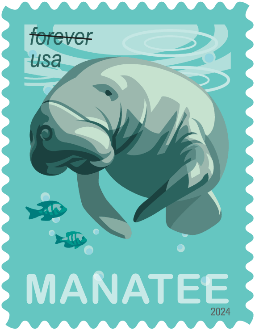 Save Manatees stamp 2024