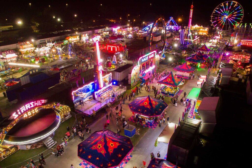 Volusia County Fair aerial view