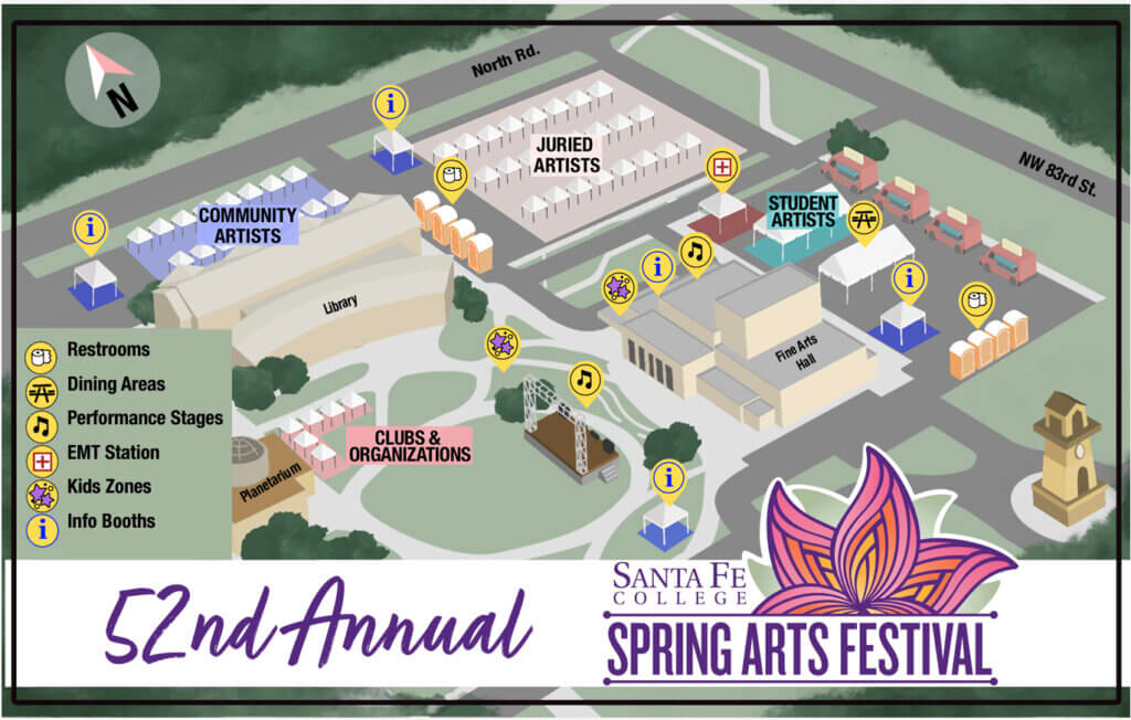 Santa Fe Spring Arts Festival map