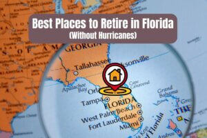 Best Places to Retire in Florida (Without Hurricanes) map