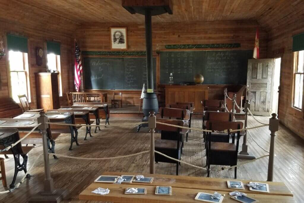 old Florida classroom at living history museum