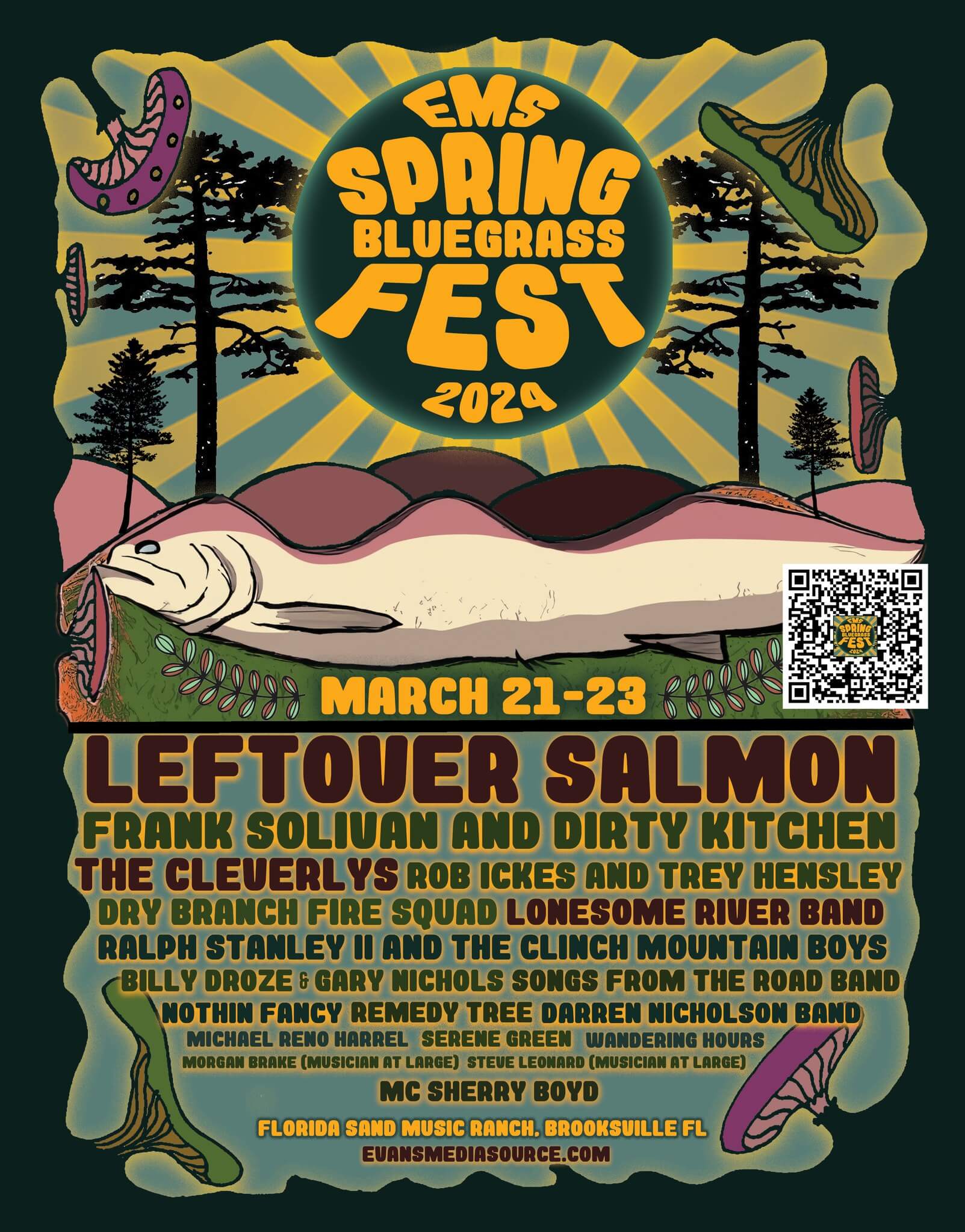 EMS Spring Bluegrass Fest promotinoal flyer 