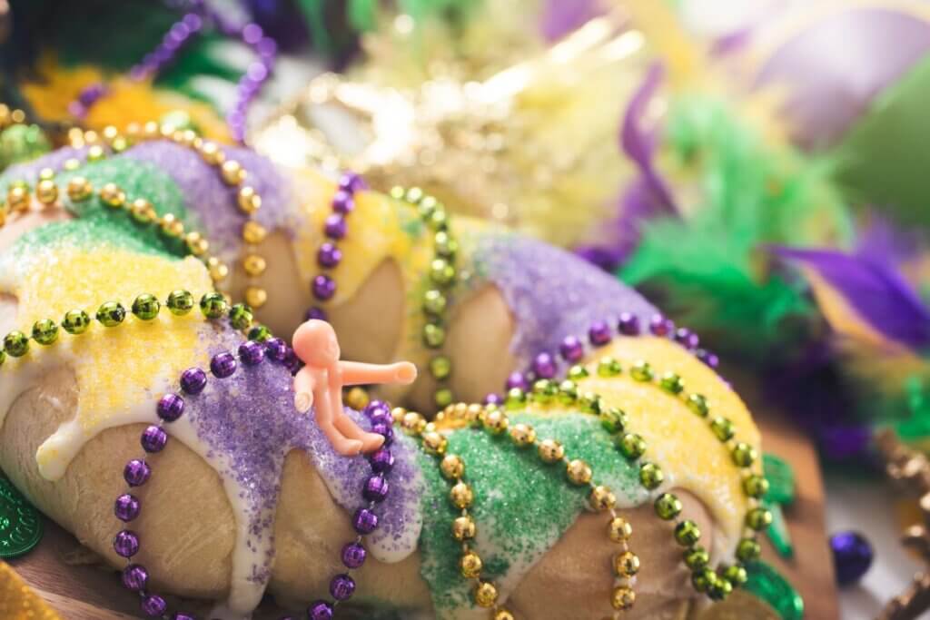 Florida Mardi Gras King Cake