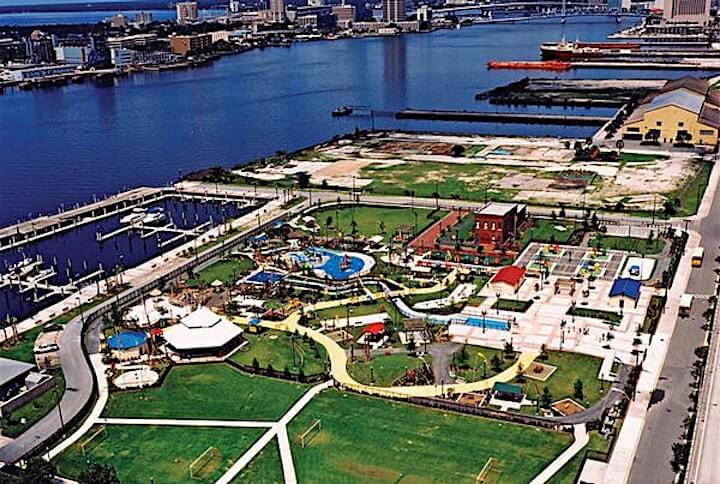 Florida Seafood and Caribbean Music Festival aerial view