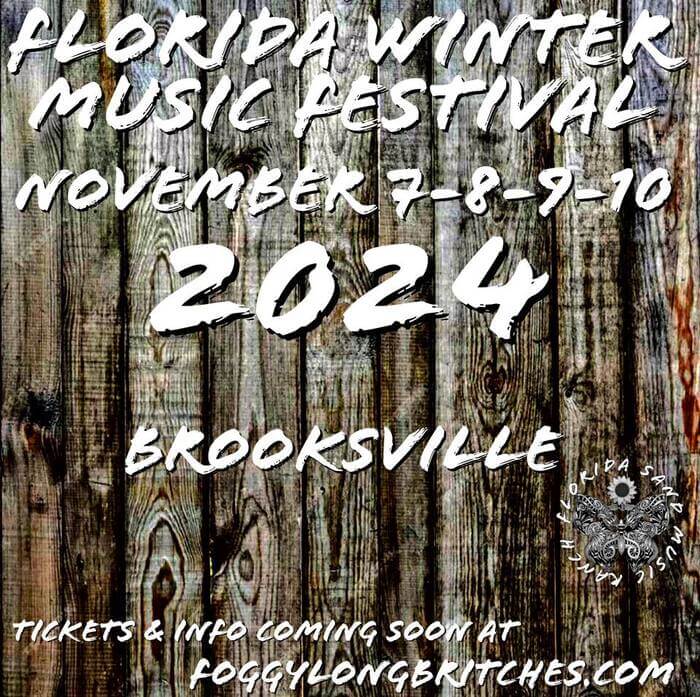 Florida Winter Music Festival promotional flyer. 