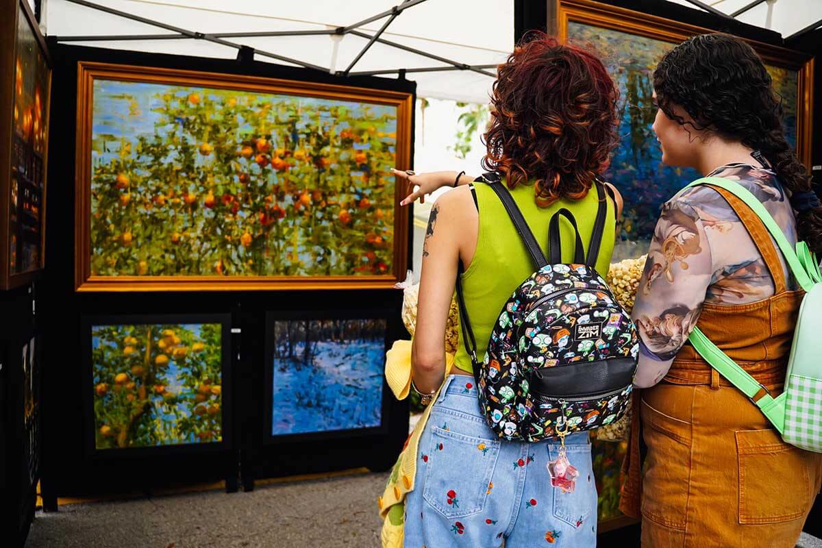 Paintings at the Coconut Grove Art Festival