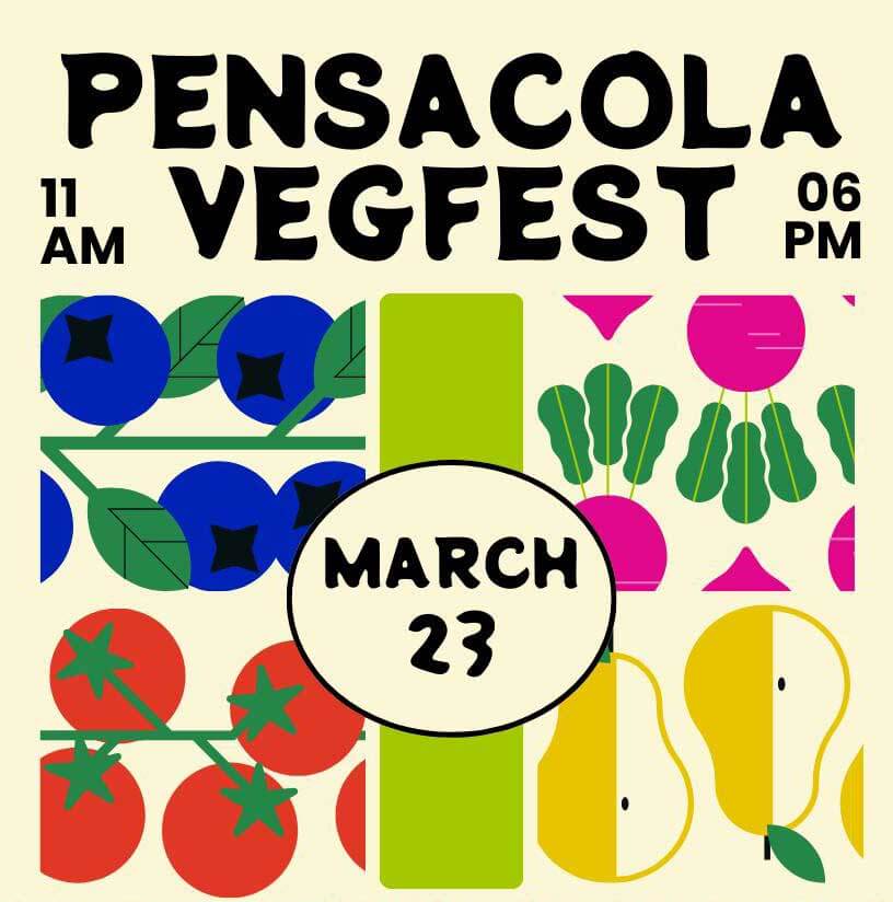 Pensacola VegFest promotinoal flyer