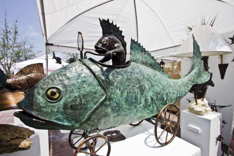 Sculpture of fish from SoWal