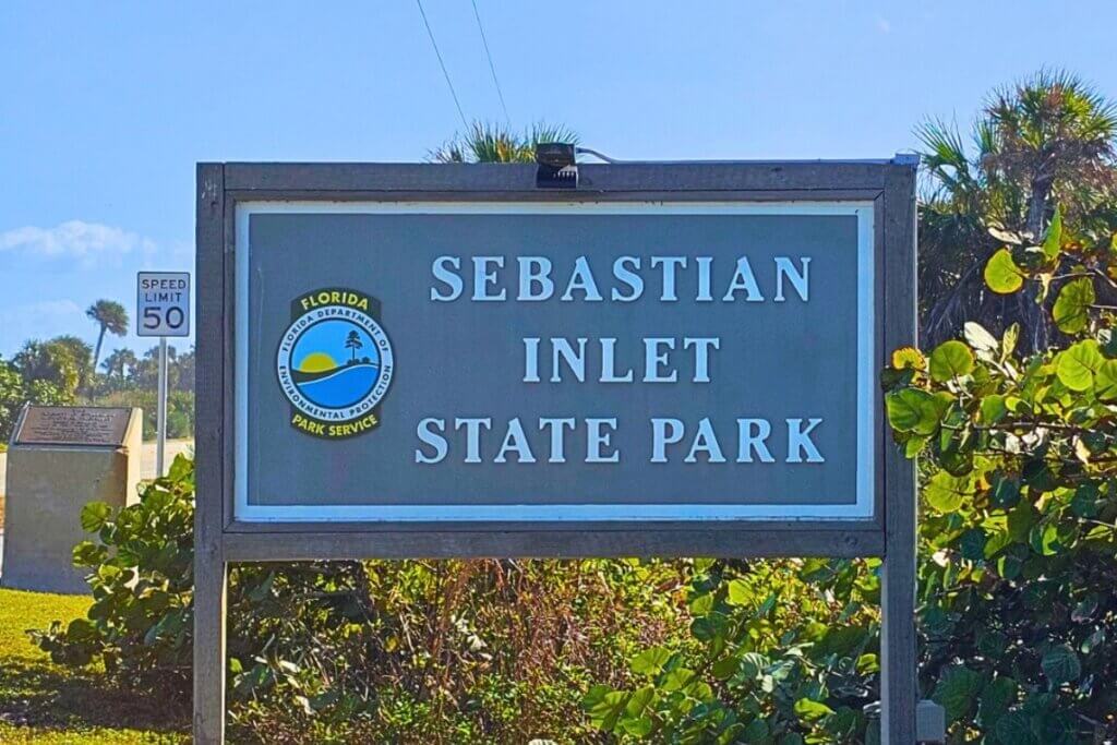 Sebastian Inlet State Park sign