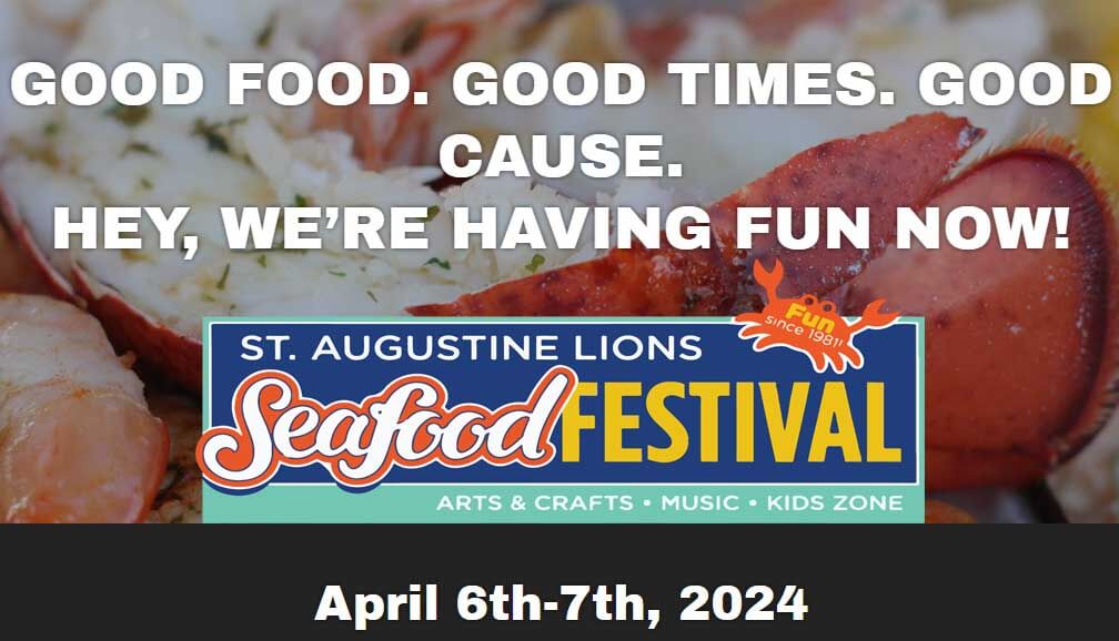 St Augustine Lions Seafood Festival 2024 Promotional Flyer