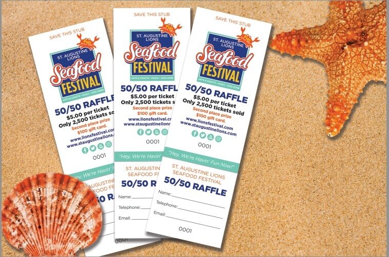 St. Augustine Lions Festival Raffle Tickets