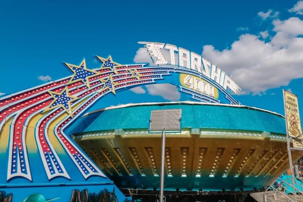 Gravitron ride at the fair