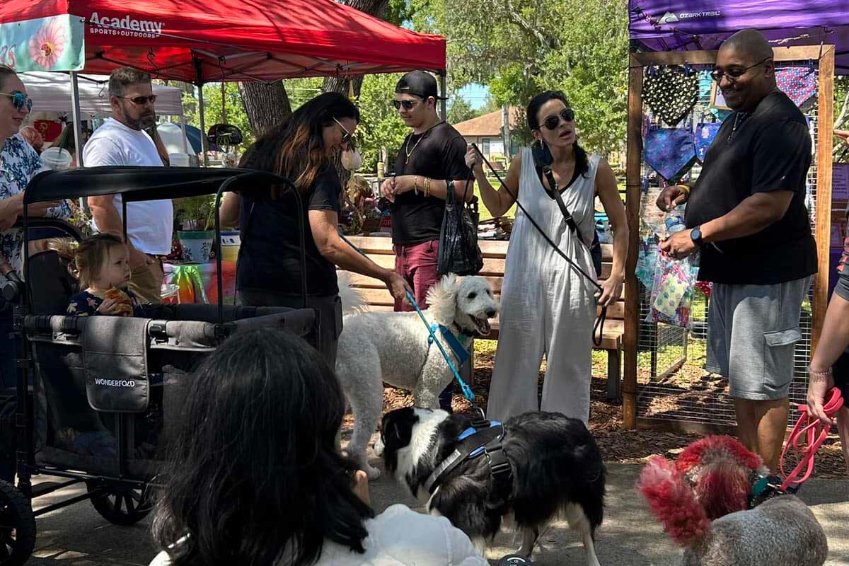 Festival photo with pets