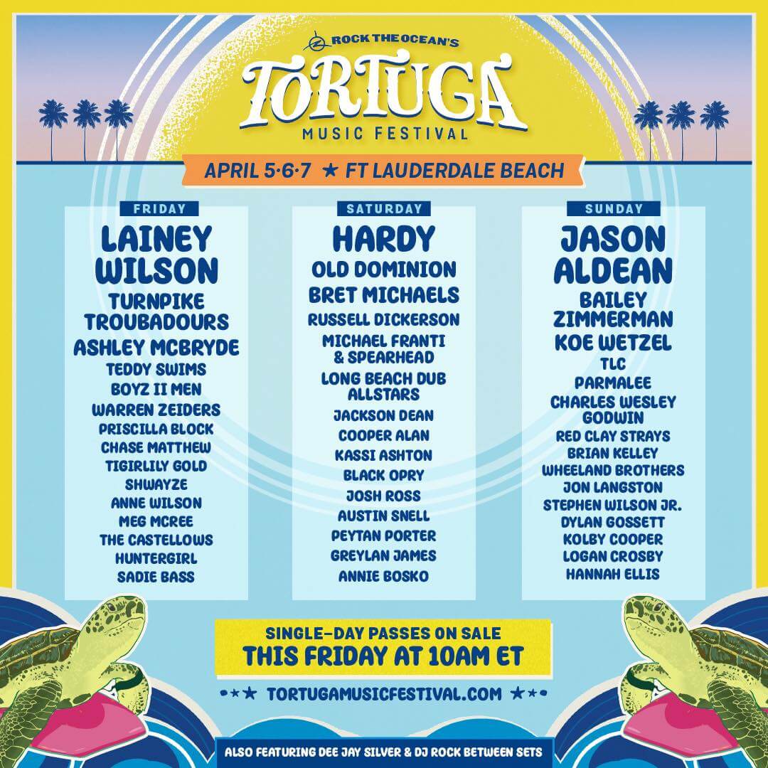 Tortuga Music Festival promotional flyer