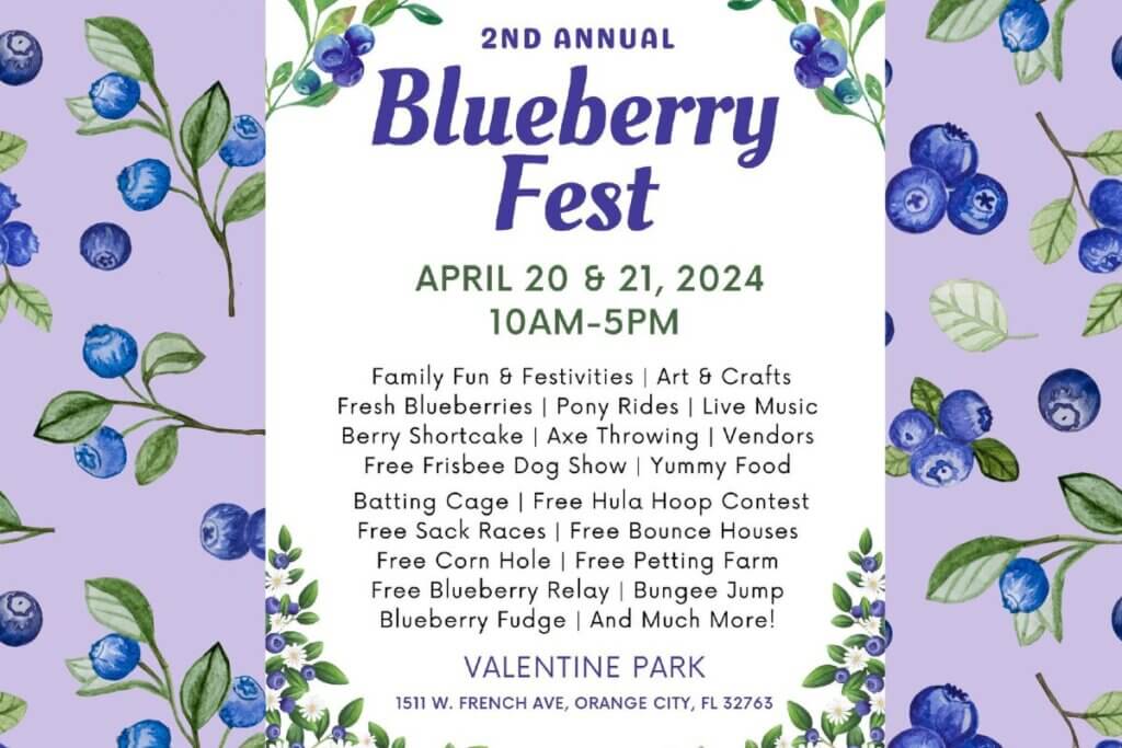2nd Annual Blueberry Fest in Orange City