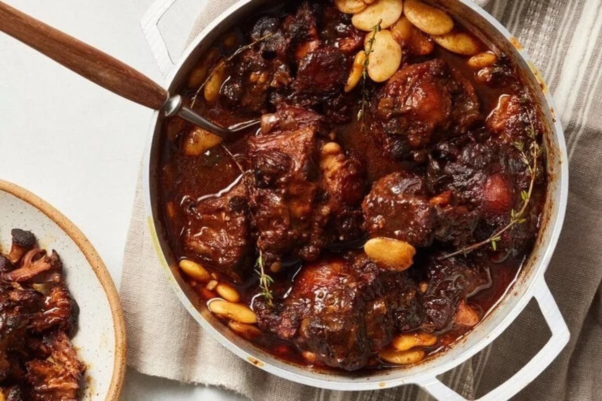 oxtail and beans