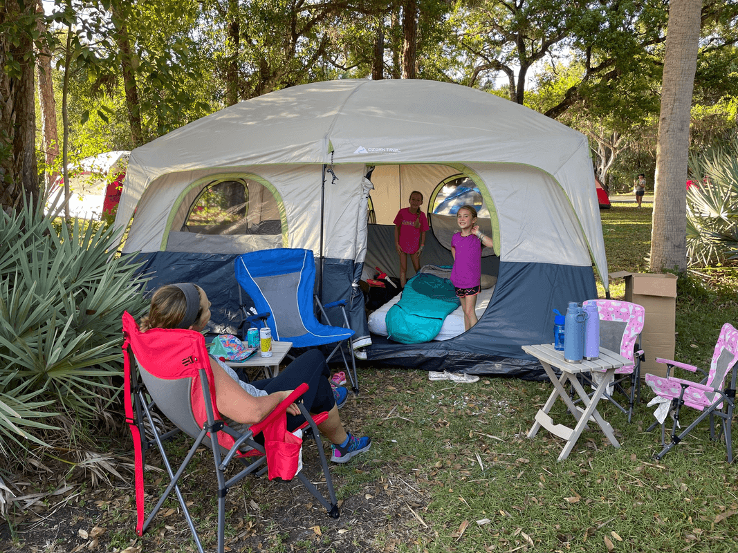 people camping