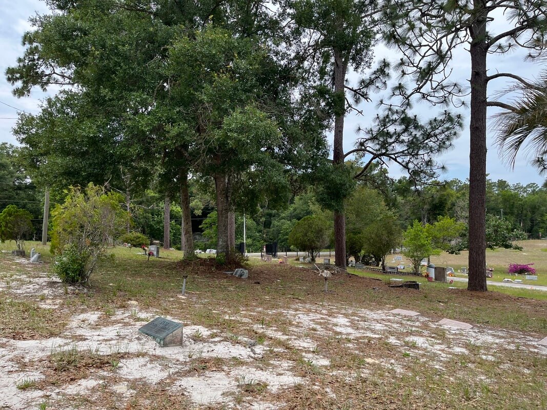 view of cemetery
