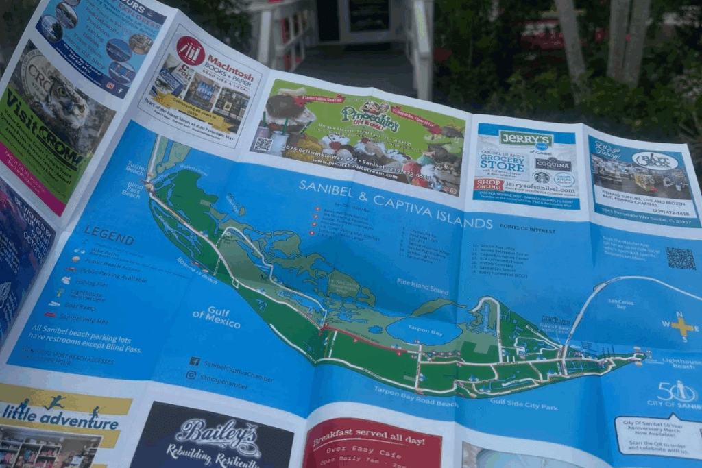 Sanibel and Captiva Islands map