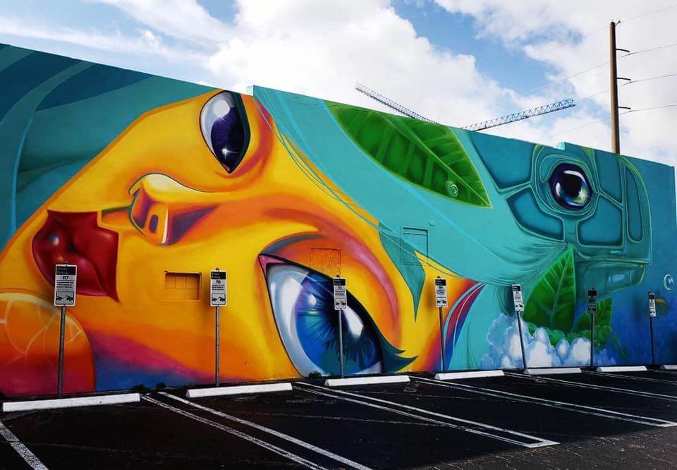 Eye Sea You mural in Hollywood Florida